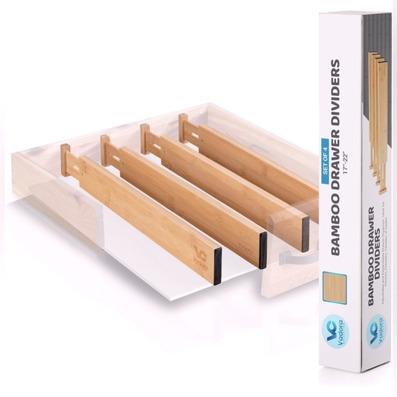 Bamboo Drawer Dividers - Picture 1 of 5